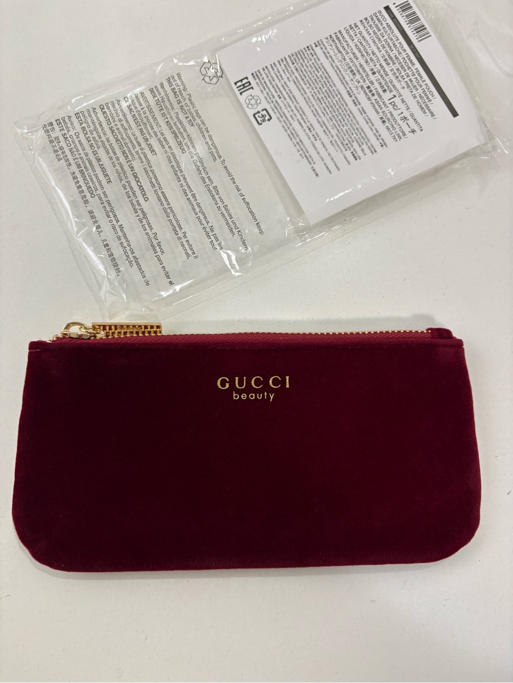 Gucci cosmetic bag